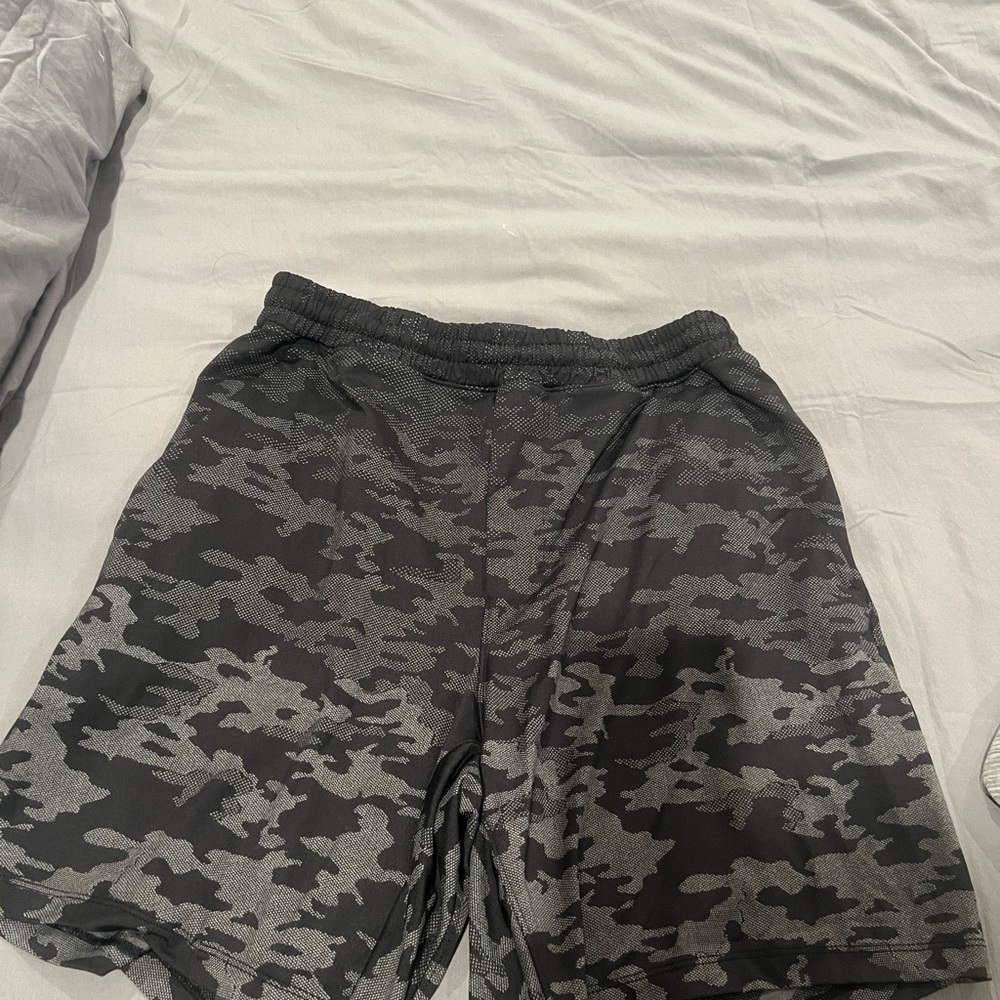 Black Camo Athletic Shorts